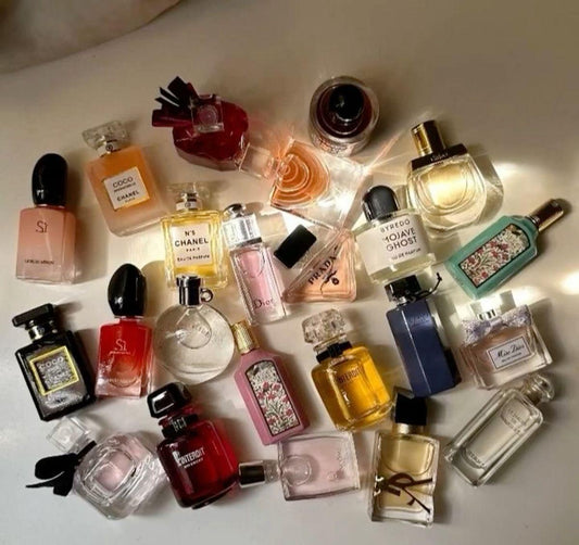 SET DE MINIPERFUMES ORIGINALES-PACKS DE 12,24 O 50 UNIDADES